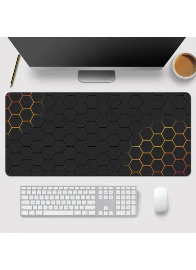 Large Mouse Pad Honeycomb Pattern E-sport Gaming Desktop Mat (W120 x D50 x T0.3)cm - Style 6