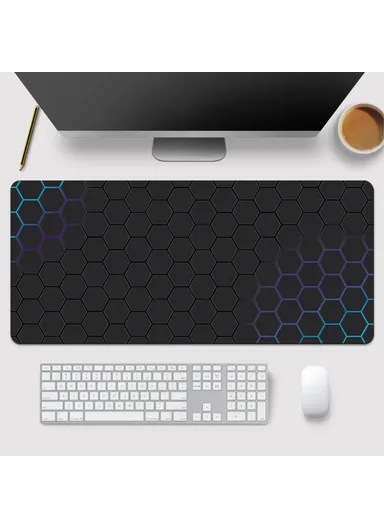 Large Mouse Pad Honeycomb Pattern E-sport Gaming Desktop Mat (W120 x D50 x T0.3)cm - Style 9