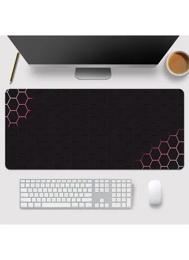 Large Mouse Pad Honeycomb Pattern E-sport Gaming Desktop Mat (W120 x D50 x T0.3)cm - Style 16