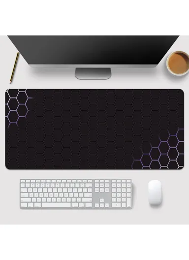 Large Mouse Pad Honeycomb Pattern E-sport Gaming Desktop Mat (W120 x D50 x T0.3)cm - Style 19