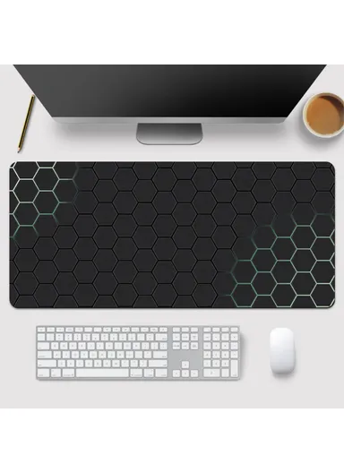 Large Mouse Pad Honeycomb Pattern E-sport Gaming Desktop Mat (W120 x D50 x T0.3)cm - Style 3