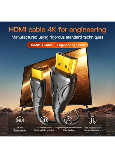1m HDMI 2.0 4K HD Video Cable TV Monitor Connection Engineering Cable HD003