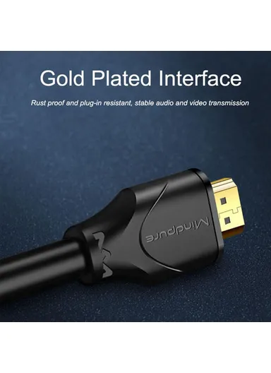 1.5m 4K HD Video HDMI Male to Male Cable Gold Plated HDMI 2.0 Cord HD002