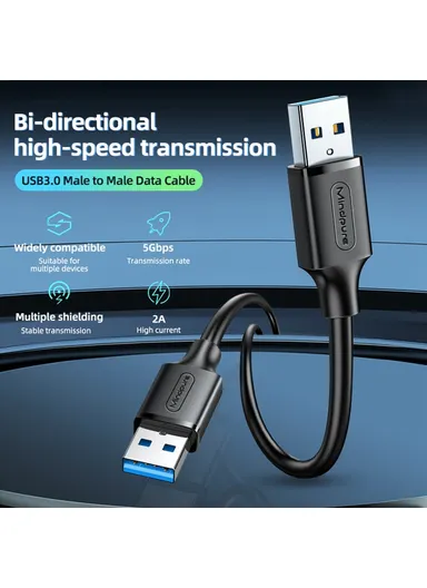 3m High Speed Bi-Directional Data Transfer USB 3.0 Male to Male Extension Cable US101