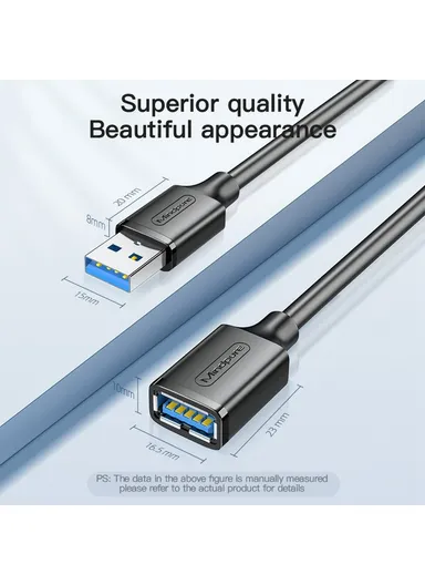 2m Fast Speed USB 3.0 Extension Cable Male to Female Extender Cord for Laptop PC US103 