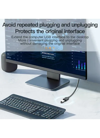 2m Fast Speed USB 3.0 Extension Cable Male to Female Extender Cord for Laptop PC US103 