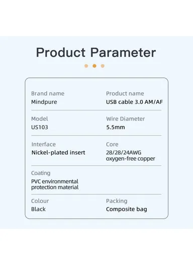 3m Fast Speed USB 3.0 Extension Cable Male to Female Extender Cord for Laptop PC US103