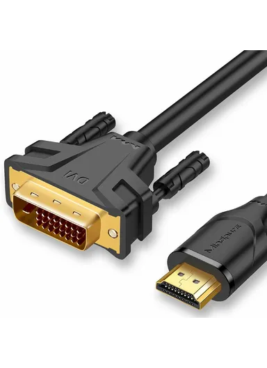 2m Bidirectional HDMI to DVI Cable Two-Way Converter Cord for TV / Laptop AD001