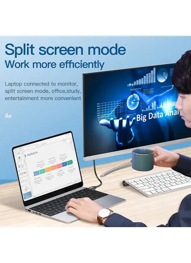 2m Bidirectional HDMI to DVI Cable Two-Way Converter Cord for TV / Laptop AD001