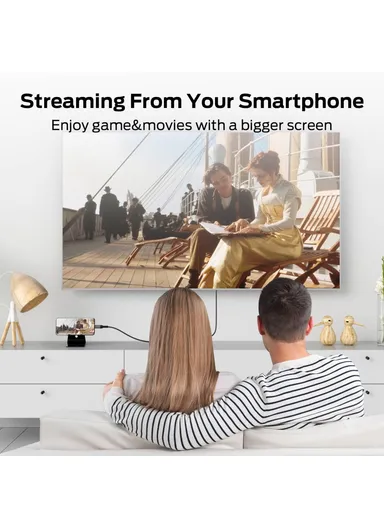 2m HDMI to Magnetic Absorption Type-C 4K 60Hz Output Video Adapter Cable Braided Cord for MacBook iMac iPad Pro