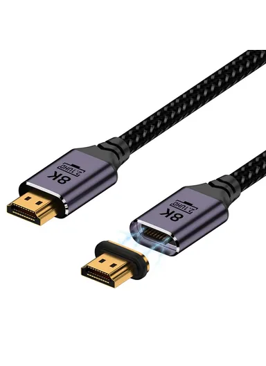 1.5m HDMI Male to Male 8K Video Adapter Cable with Magnetic Connector MG-HDM