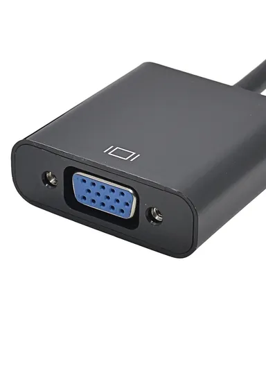 Big DisplayPort Male to VGA Female Converter Adapter Cable - Black