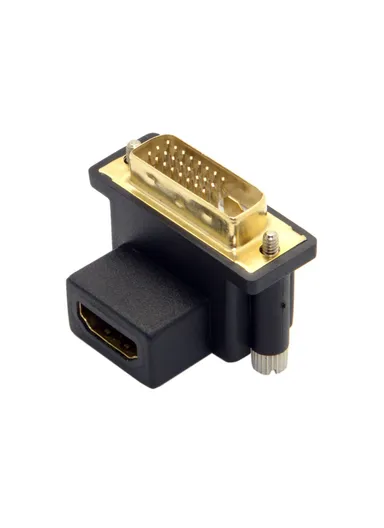 90 Degree Up Angled DVI Male to HDMI Female Adapter for Computer &amp; HDTV &amp; Graphics Card CY DV-041-UP