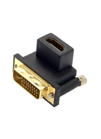 90 Degree Up Angled DVI Male to HDMI Female Adapter for Computer &amp; HDTV &amp; Graphics Card CY DV-041-UP