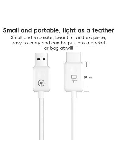 1080P Point to Point HDMI Transmitter + Receiver WiFi Transfer Adapter Cable CS6 - White