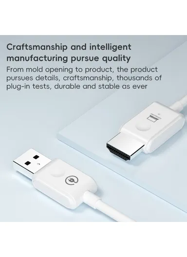 1080P Point to Point HDMI Transmitter + Receiver WiFi Transfer Adapter Cable CS6 - White