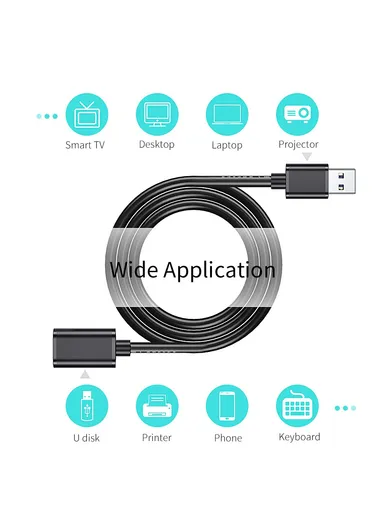 USB 3.0 Male to Female Extension Cable 2M