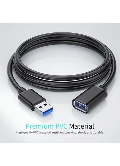 USB 3.0 Male to Female Extension Cable 2M