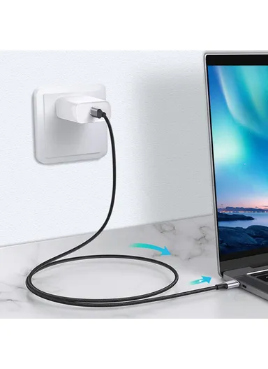 0.5m 100W PD Nylon Braided USB C Male to USB C Male USB 3.1 Gen2 10Gbps Multi-function Type C Cable