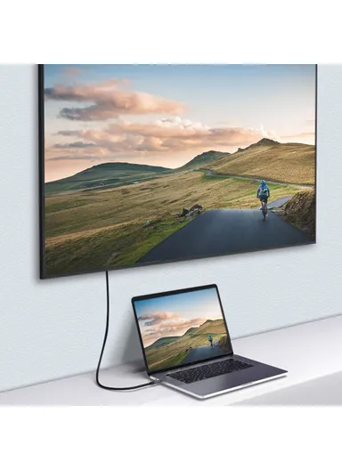 0.5m 100W PD Nylon Braided USB C Male to USB C Male USB 3.1 Gen2 10Gbps Multi-function Type C Cable