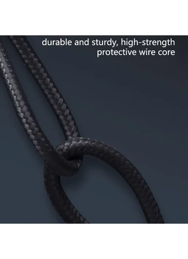 0.5m 100W PD Nylon Braided USB C Male to USB C Male USB 3.1 Gen2 10Gbps Multi-function Type C Cable