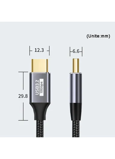 0.5m 100W PD Nylon Braided USB C Male to USB C Male USB 3.1 Gen2 10Gbps Multi-function Type C Cable