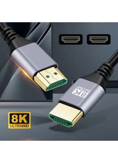 5m Extra Long HDMI 2.1 Male to Male Cable Slim Cord High-Speed 8K 4K HDTV HD Video Line (OD=4.0MM) HD-028-5.0M