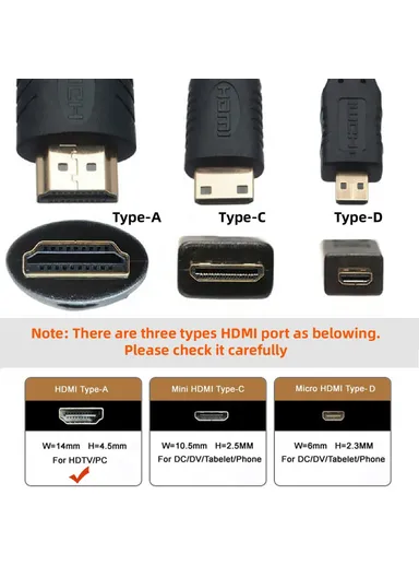 5m Extra Long HDMI 2.1 Male to Male Cable Slim Cord High-Speed 8K 4K HDTV HD Video Line (OD=4.0MM) HD-028-5.0M