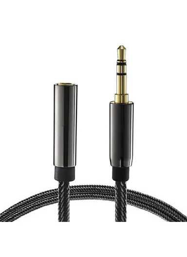 Audio Extension Cable Nylon Braided 3.5mm Male to Female AUX Cord for Smartphone Tablets Media Players, 5m