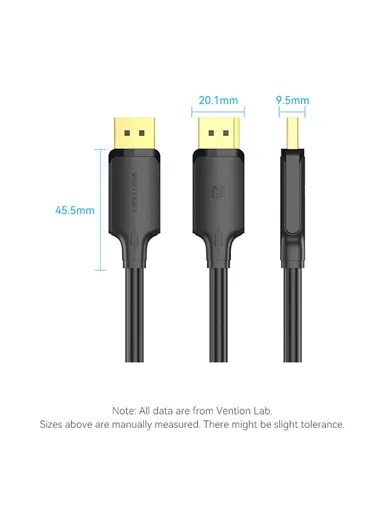 5m Gold Plated DisplayPort Cable 4K / 60Hz DP to DP Male to Male Wire HAKBJ