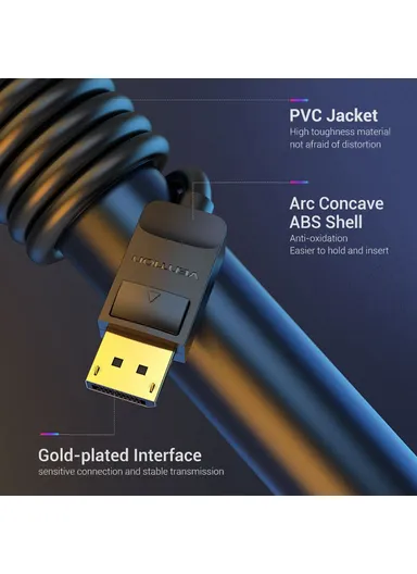 5m 4K / 60Hz DisplayPort Cable Gold-Plated DP to DP Male to Male Wire HACBJ