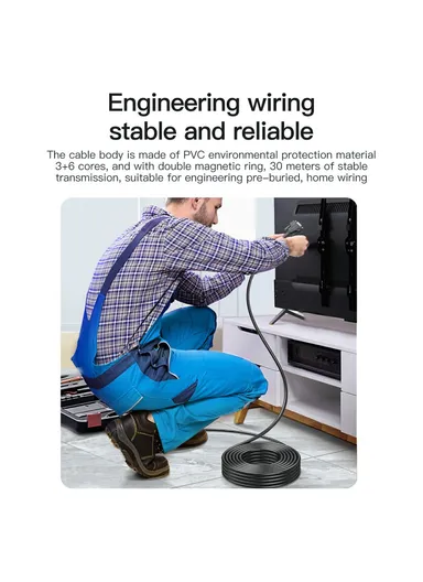  5m VGA 3+6 1080P HD Video Cable for Laptops Monitors Projectors VG002