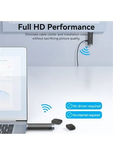 Wireless 1080P HDMI Transmitter + Receiver 40m Transmission HDMI Adapter - Black ADCB0