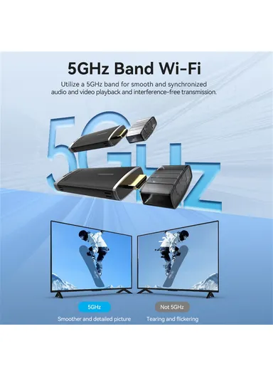 Wireless 1080P HDMI Transmitter + Receiver 40m Transmission HDMI Adapter - Black ADCB0