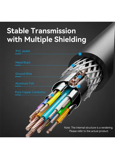8m HDMI Cable Male to Male Gold Plated 4K HDMI Cable VAA-M02-B800