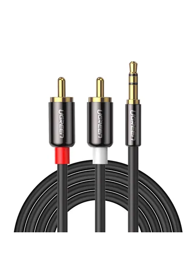 8m AUX Cord 3.5mm to 2RCA Stereo Audio Y Splitter Cable for Smartphone Speaker Tablet