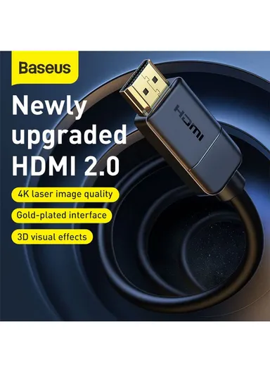 8m 4K High Definition Series Male-to-Male HDMI Adapter Cable - Black