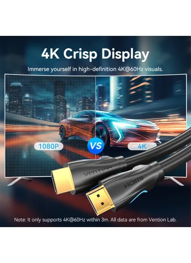 8m 4K 30Hz HDMI 2.0 Male to Male Adapter Cable for TV Monitor Projector AAOBK 