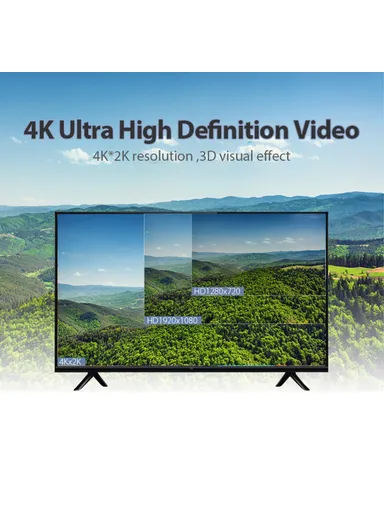 8m 4K 30Hz HDMI Male to Male Cable HD Nylon Braided Cord VAA-B05-B800