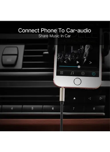 8m 3.5mm Male to Male Braided Audio Cable Stereo Sound AUX Cable AV125 40784