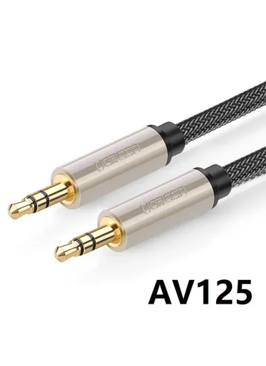 8m 3.5mm Male to Male Braided Audio Cable Stereo Sound AUX Cable AV125 40784