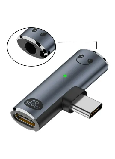 Type-C to 3.5mm Audio DAC AUX Music + 100W PD Power CS201 Chip Adapter for Laptop Tablet Phone UC-075-PD 