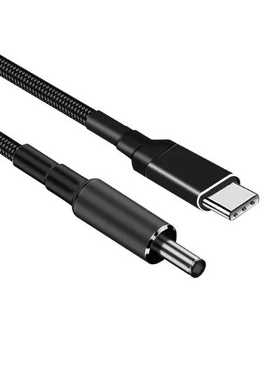 1.8m USB-C to DC 4.5x3.0mm Cable PD 100W Nylon Braid Charging Cord For Dell Laptops UC-110-4530DE