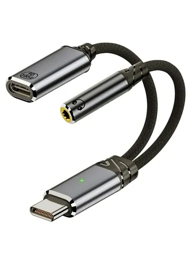 USB-C to 3.5mm Audio Adapter + 100W PD Charging Cable for Laptops / Tablets / Phones UC-030-TC002