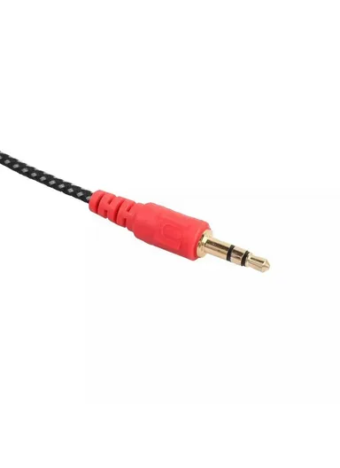 Audio Splitter Cable 3.5mm Female to Dual 3.5mm Male 2 in 1 Mic Headphone Braided Adapter Cord