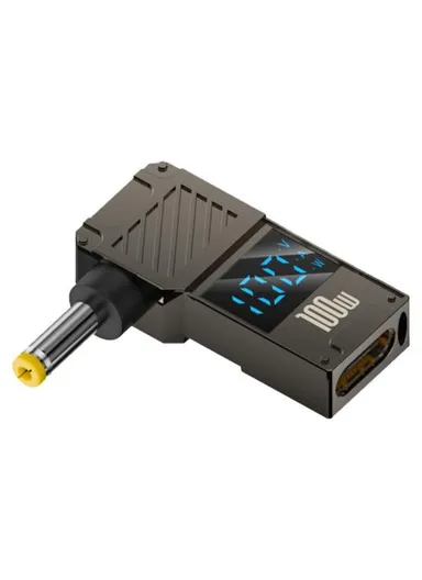 Laptop Charging Adapter Type-C to DC 4.0x1.7mm Digital Display Fast Charging Converter PD 100W 