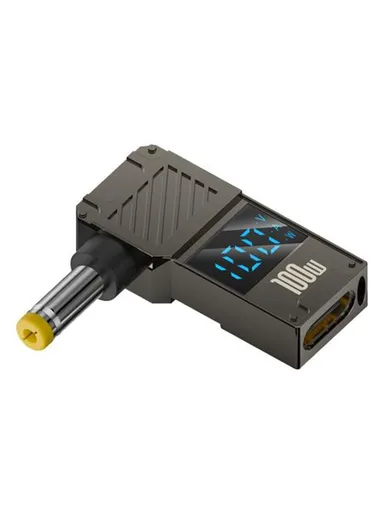 Laptop Charging Adapter Type-C to DC 4.8x1.7mm Digital Display Fast Charging Converter PD 100W 