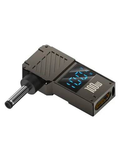 Laptop Charging Adapter Type-C to DC 3.5x1.35mm Digital Display Fast Charging Converter PD 100W 