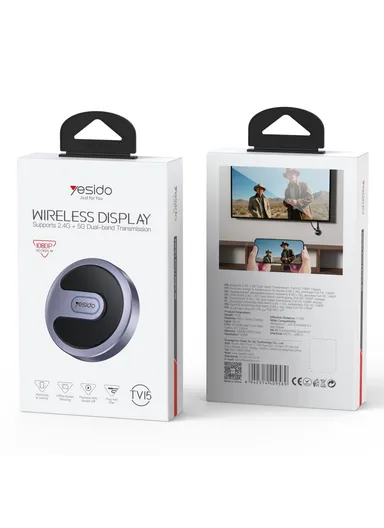 Wireless Display Adapter 2.4G / 5G WiFi Screen Mirroring Dongle for Miracast  /  Airplay  /  DLNA TV15