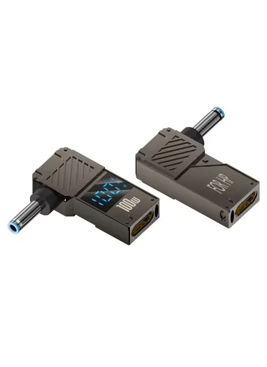 HP Laptop Charging Adapter Type-C to DC 4.5x3.0mm Digital Display Zinc Alloy Converter PD 100W 